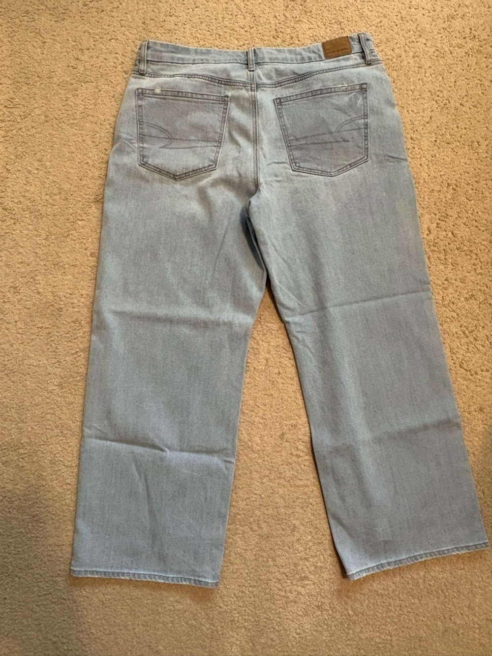 AE Stretch Curvy High-Waisted Stovepipe Jeans - Picture 2 of 4